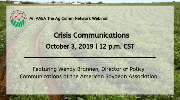 October Webinar: Crisis Communications