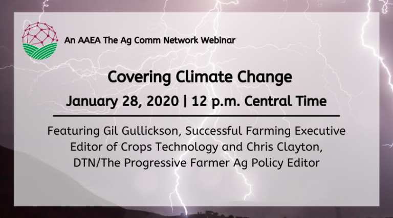 January Webinar: Covering Climate Change