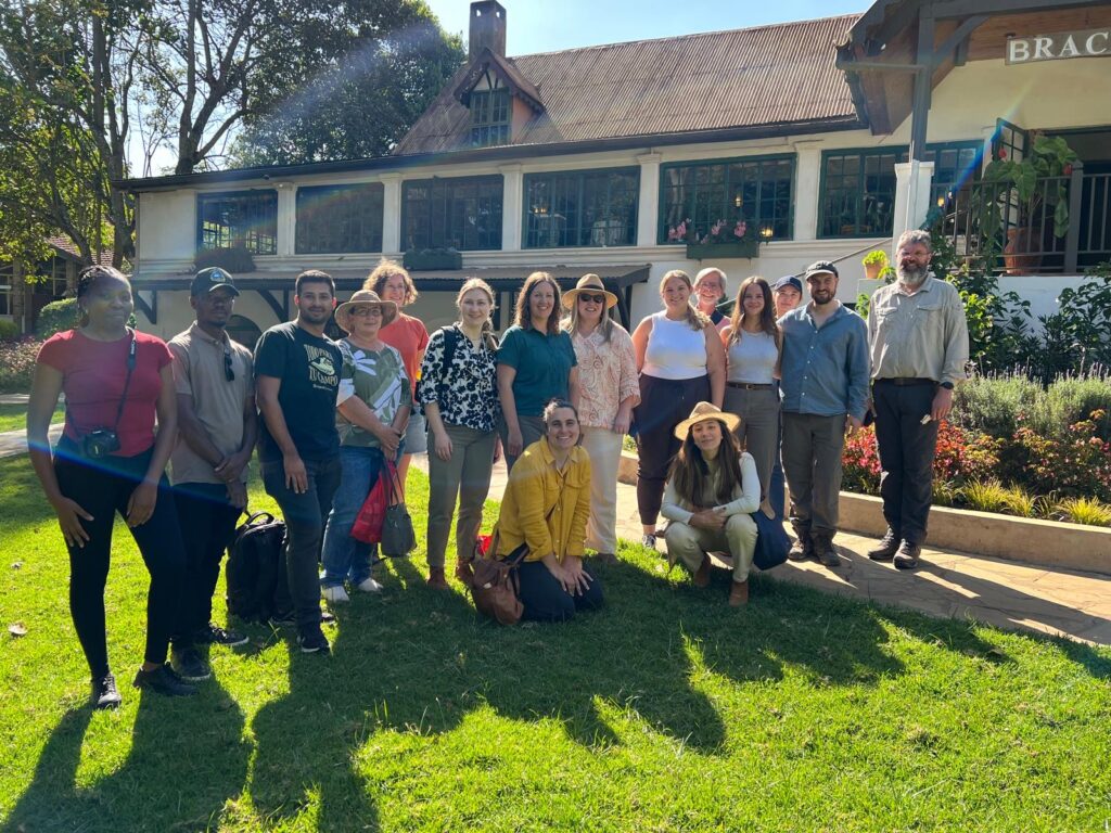 IFAJ Alltech Young Leaders cohort in Kenya outside.